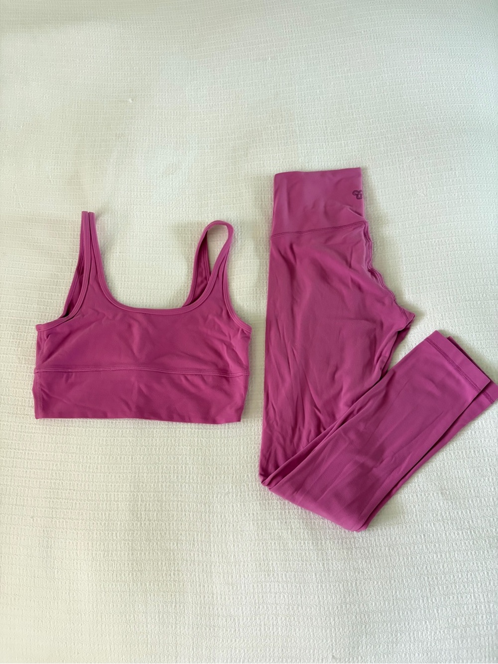 Aritzia Pink Activewear Set - Sports Bra & Leggings